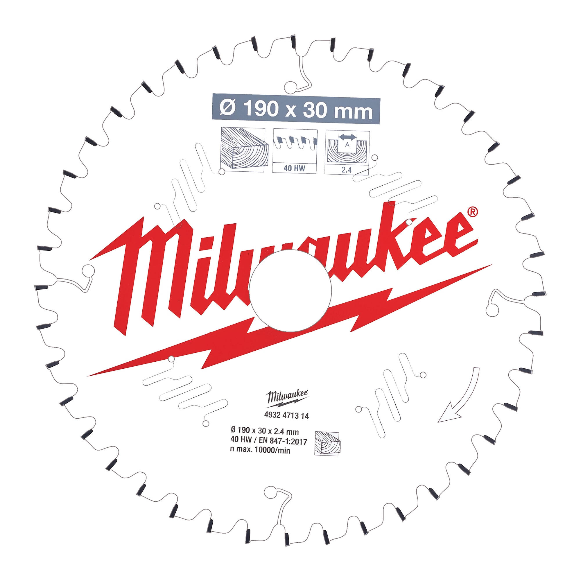 Milwaukee Cirkelsågkl. Ms W305X30X3,0X100