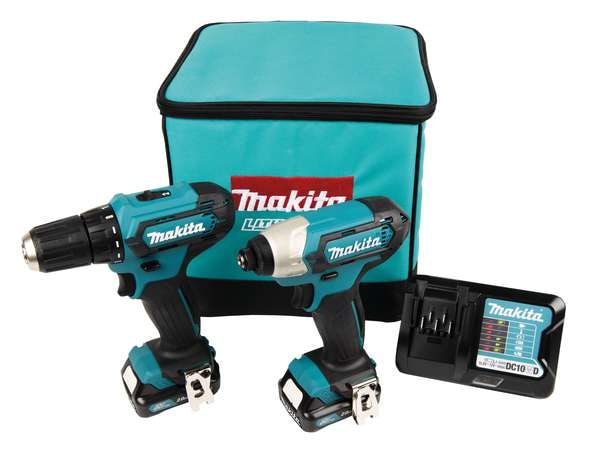 Makita Verktygspaket 12V CLX224A DF333DZ Borrskruvdragare & TD110DZ Slagskruvdragare
