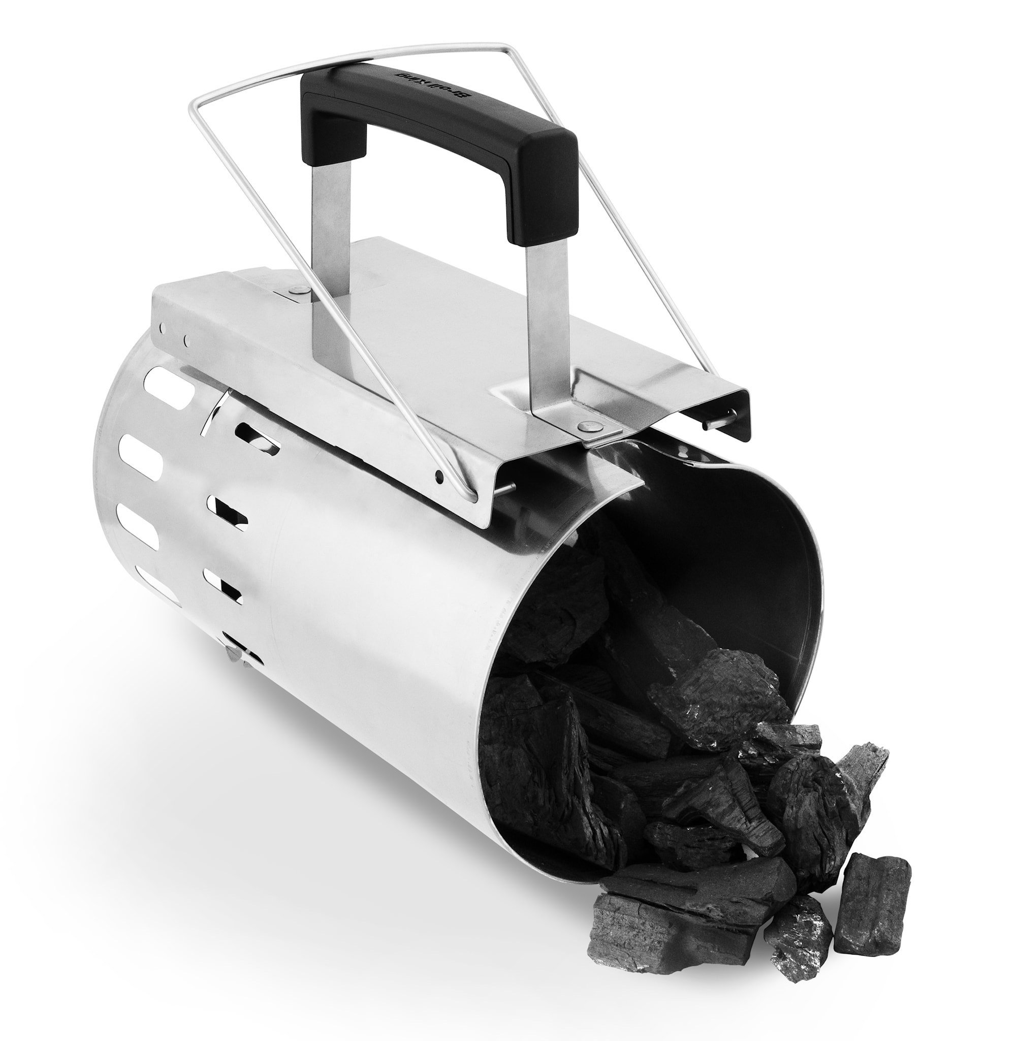Broil King Grillstarter til kull og briketter. Laget i rustfritt stål med håndtak i herdet varmebestandig plast.