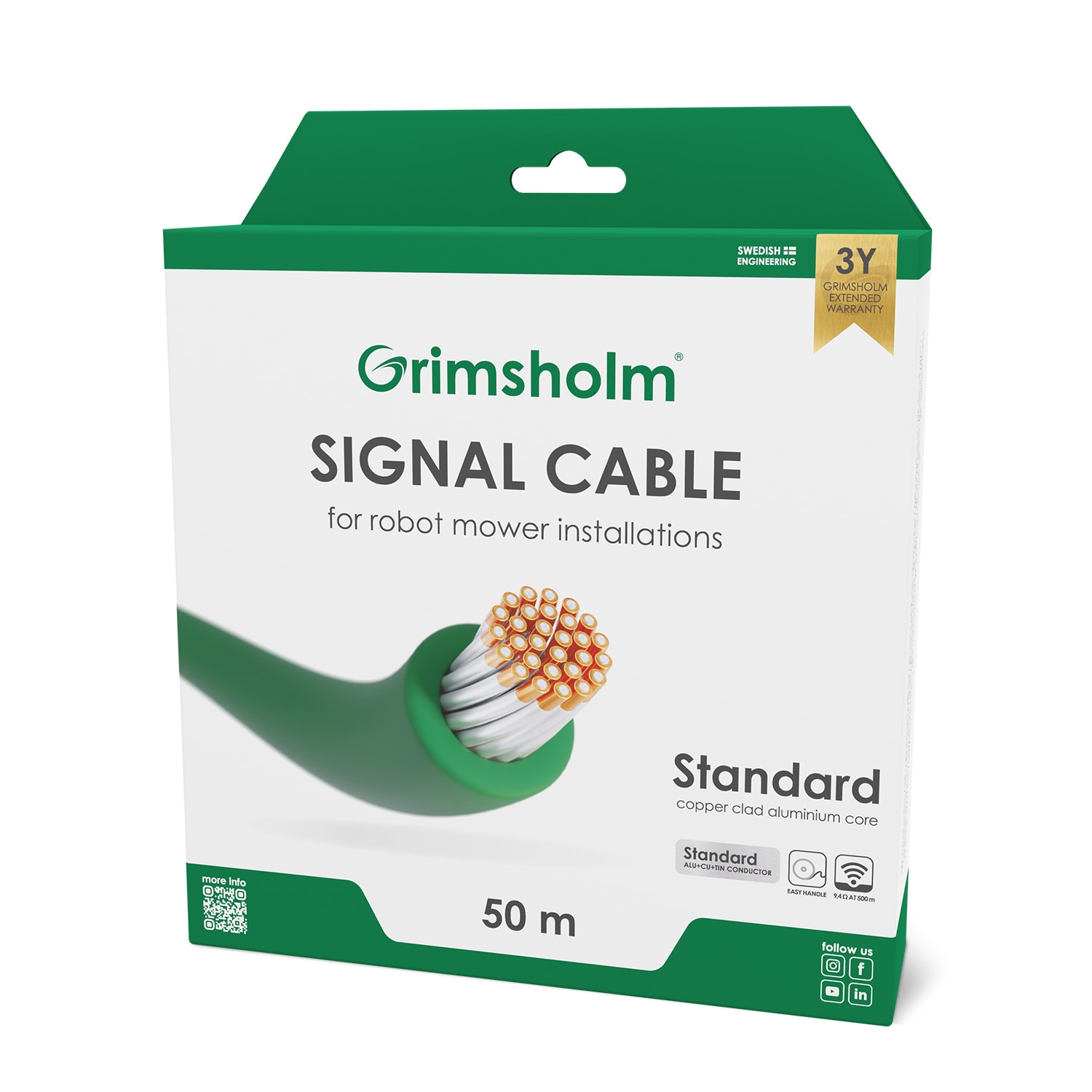 Grimsholm Signalkabel Standard, 50 m