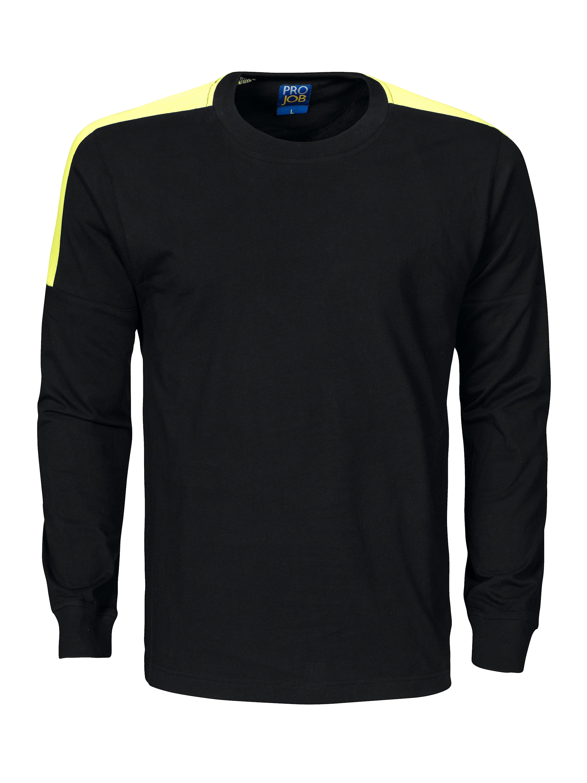 ProJob 2020 Pitkähihainen T-Paita - Black/Yellow - L