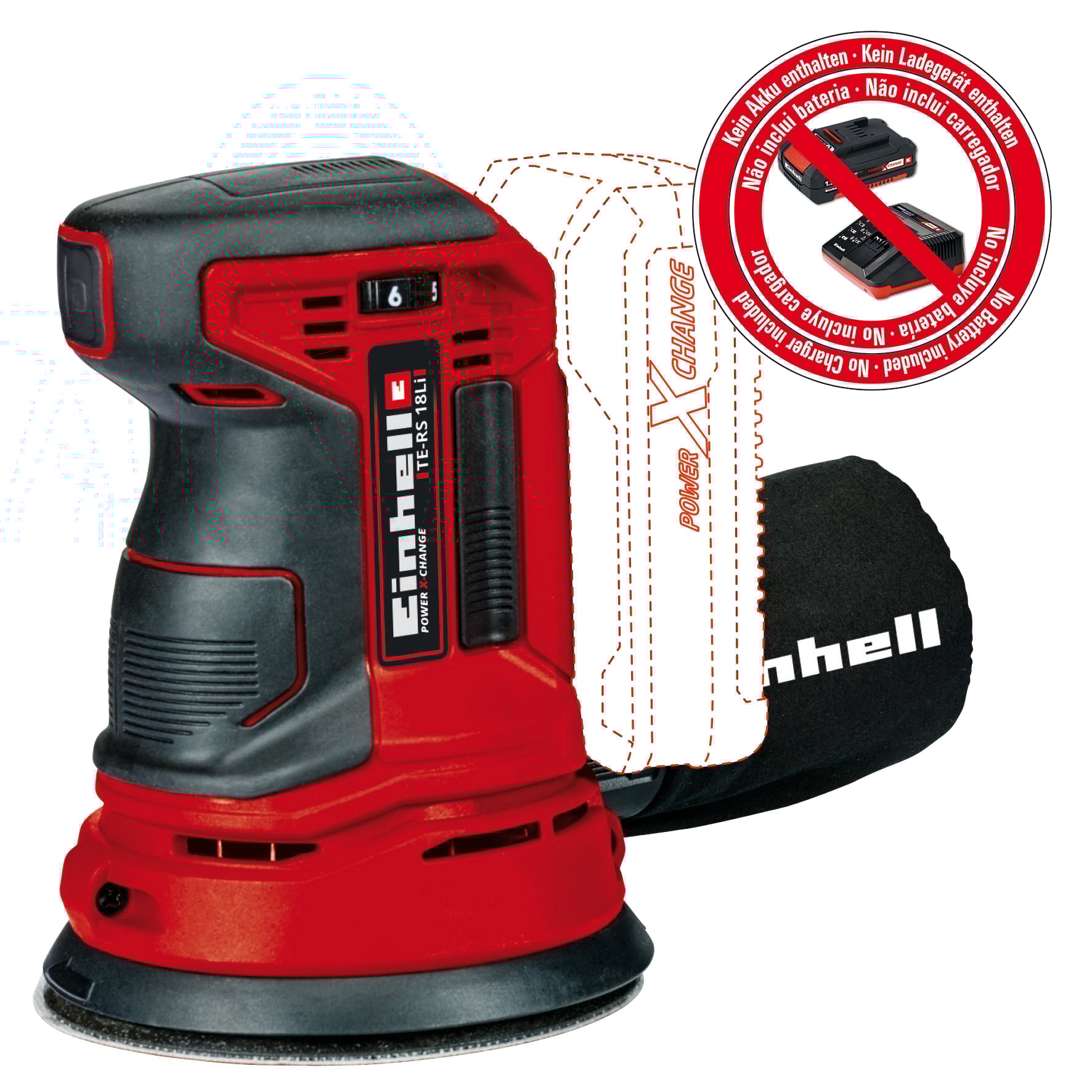 Einhell TE-RS 18 Li-Solo Exzenterschleifer Akku