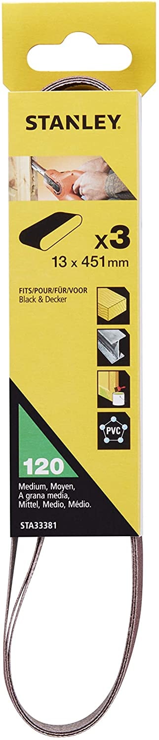 Stanley Fingerslipband 13x455mm 3-pack