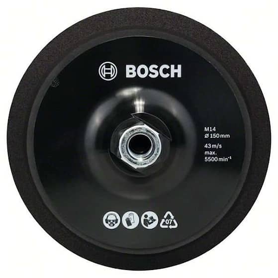 Bosch M14 hiomalautanen, Ø 150 mm, varustettu tarrakiinnitysjärjestelmällä