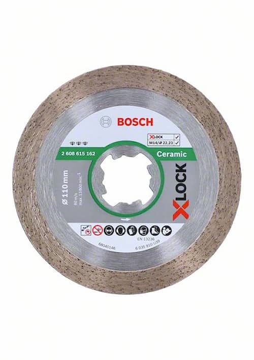 Bosch X-LOCK Best for Ceramic, 110 x 22,23 x 1,6 x 10
