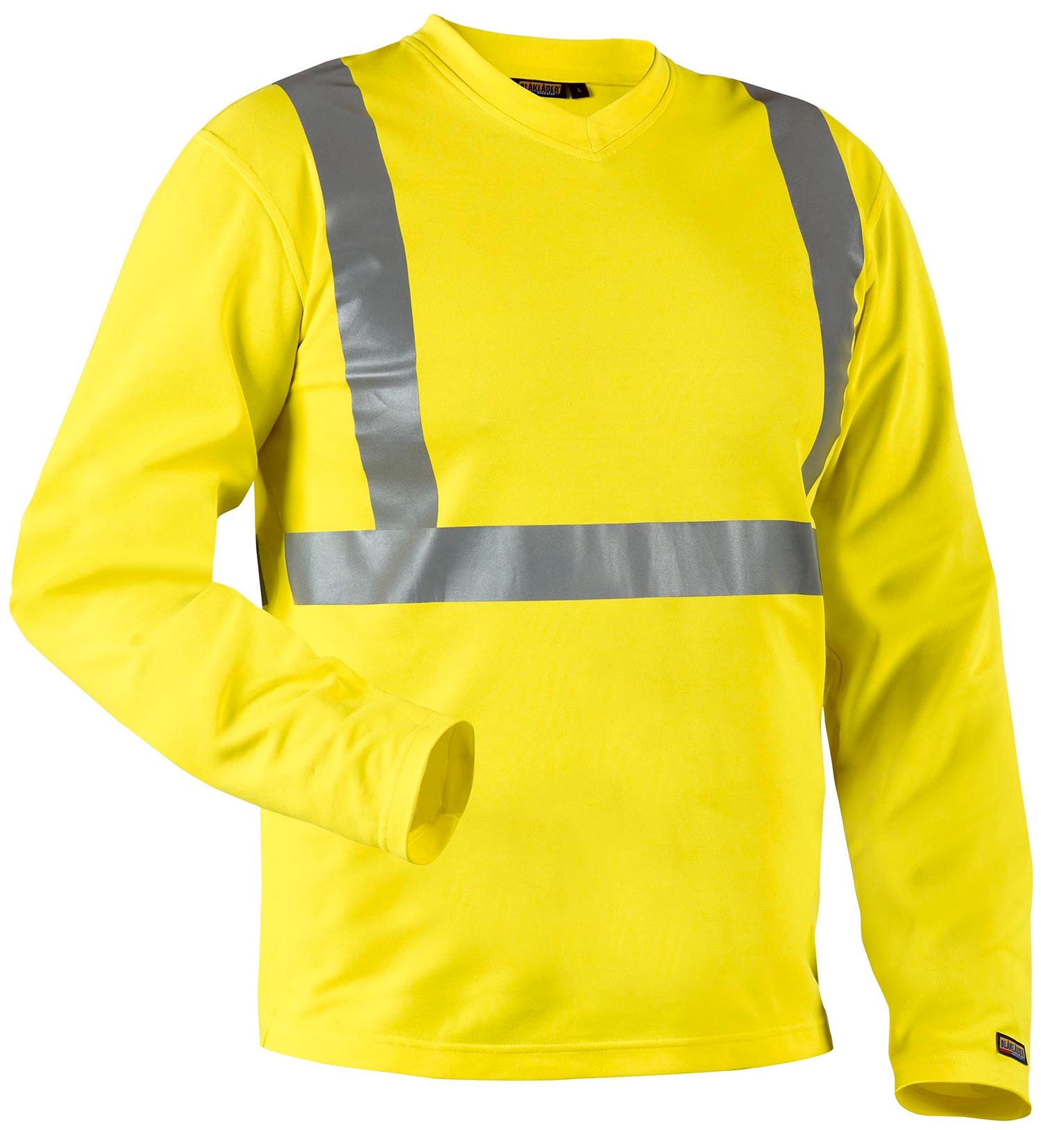 Blåkläder Highvis Pitkähihainen T-Paita, Uv-Suoja - Huomio Punainen - Xxxl