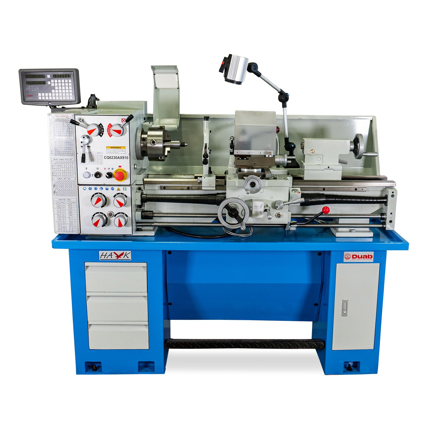 Hawk metalldreiebenk CQ6230A digital