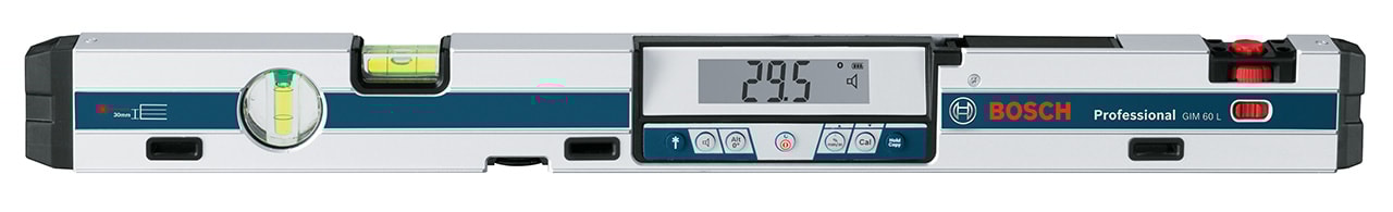 Bosch Digitale Winkel- und Neigungswasserwaage GIM 60 L Professional mit 4 Batterien (AAA)