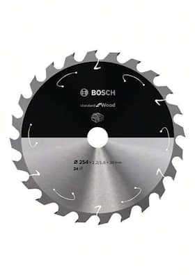 Bosch Standard for Wood-sirkelsagblad for batteridrevne sager 254x2,2/1,6x30 T24