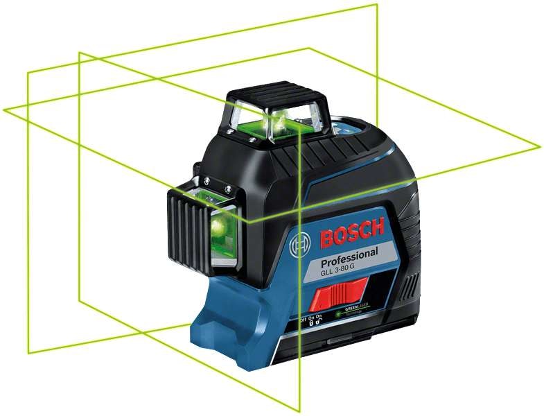 Bosch Kreuzlinienlaser GLL 3-80 G grün