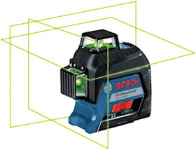 Bosch Linjelaser GLL 3-80 G Professional i transportkoffert med 4 batterier (AA), lasermålplate