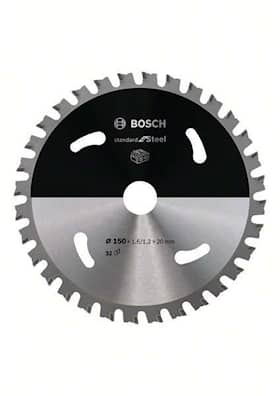 Bosch Standard for Steel -pyörösahanterä johdottomiin sahoihin 150 x 1,6 / 1,2 x 20 T32