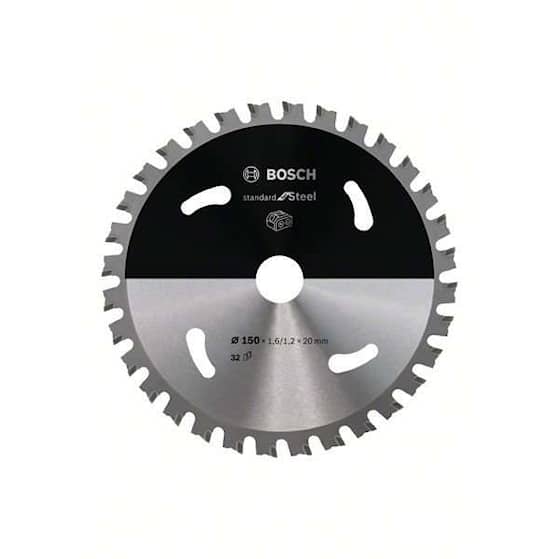 Bosch Standard for Steel-sirkelsagblad for batteridrevne sager 150x1,6/1,2x20 T32