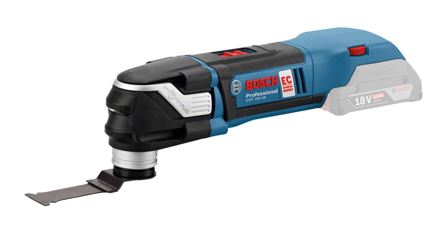 Bosch Akku-Multi-Cutter -monitoimityökalu GOP 18V-28 Professional Solo ja L-BOXX