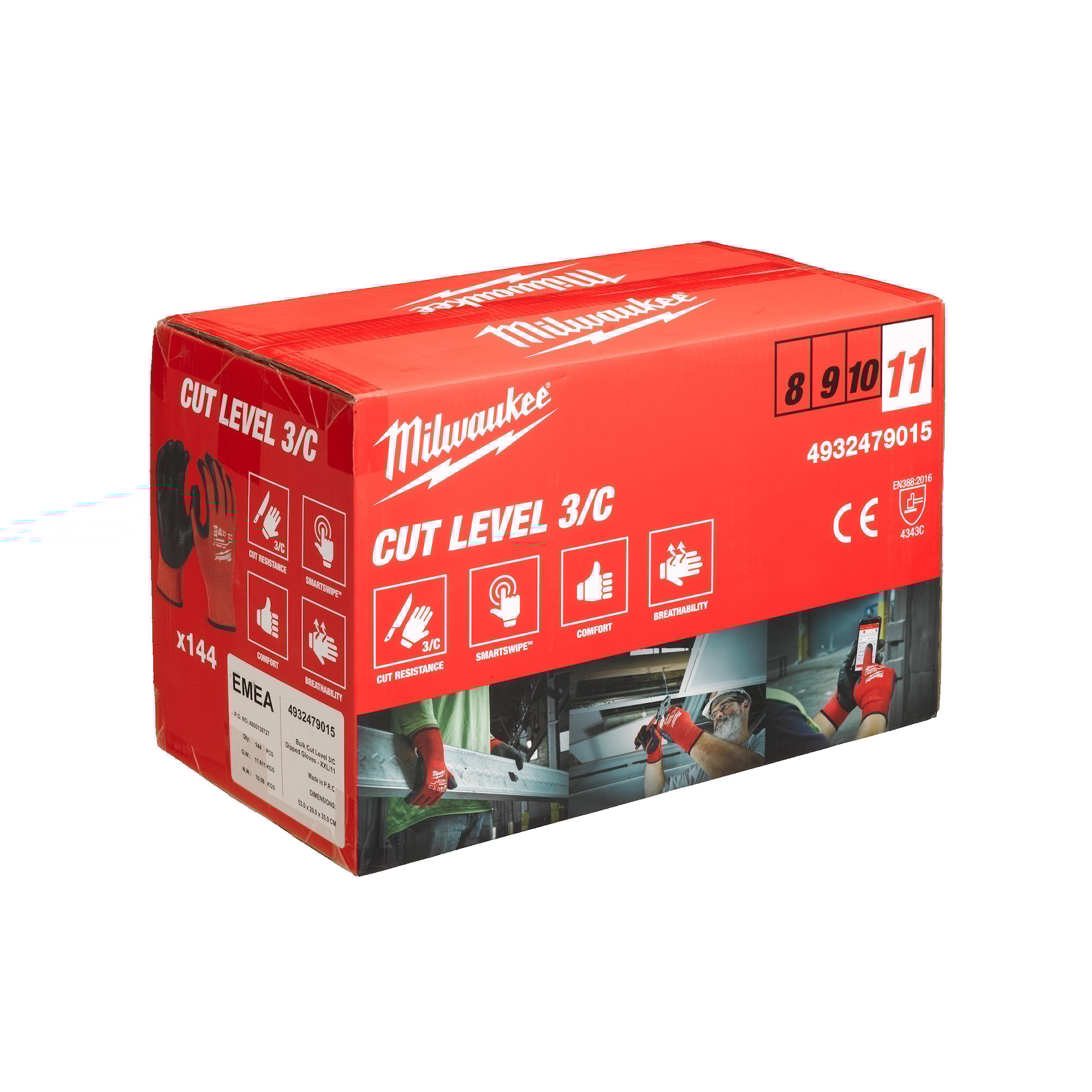 Milwaukee Handske Skärskydd C 144-pack