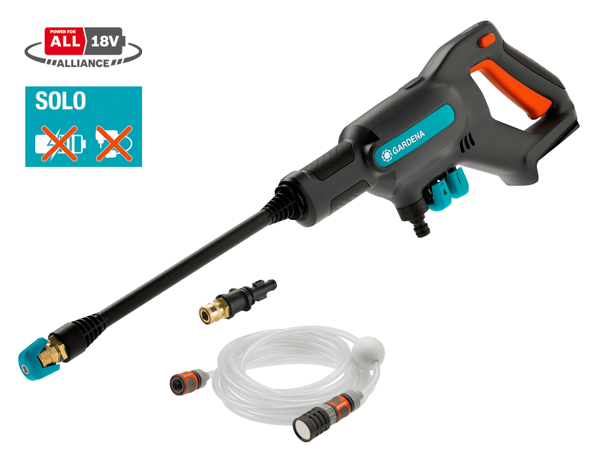 Gardena Batteri Højtryksrenser - Medium Aquaclean 24/18V P4A - Uden Batteri Og Lader