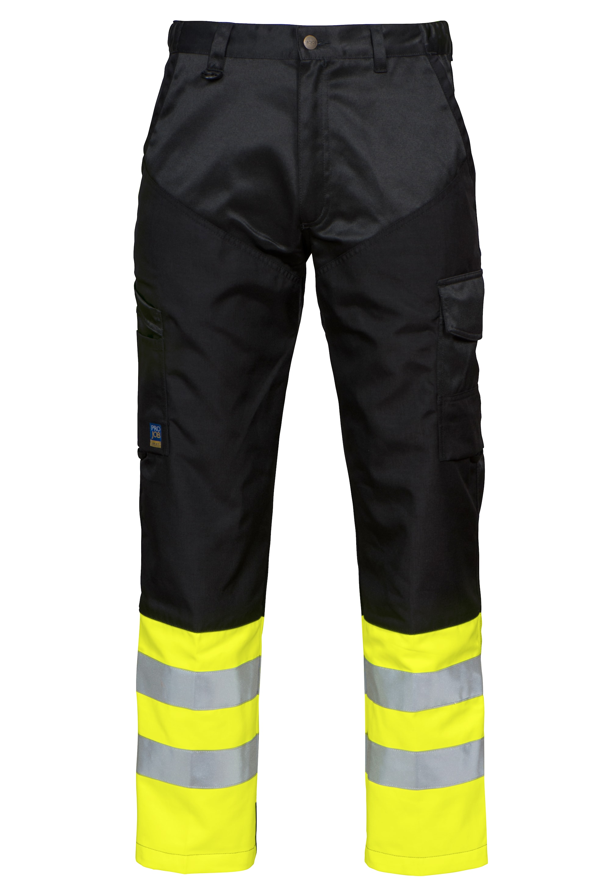 ProJob 6507 Servicebukse En Iso 20471 Kl 1 - Yellow/Black - D84