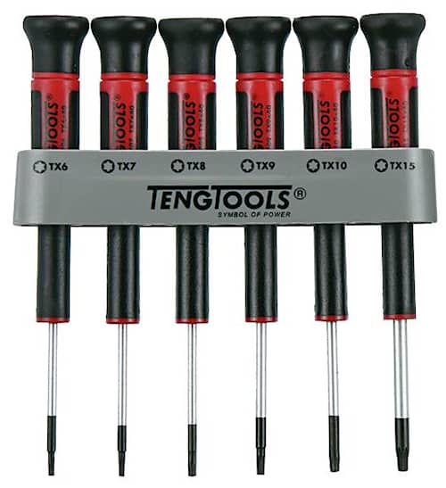 Teng Tools Miniskruvmejselsats MDM706TX 6 delar