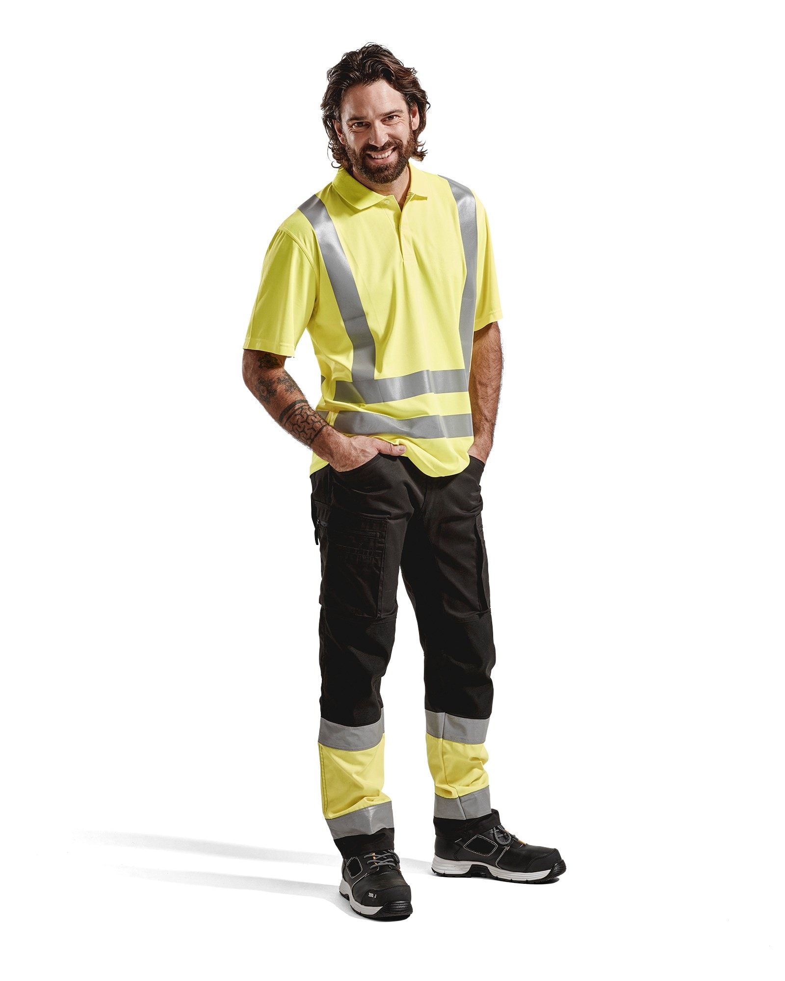 Blåkläder Highvis Piképaita, Uv-Suoja - Huomio Keltainen - Xxl