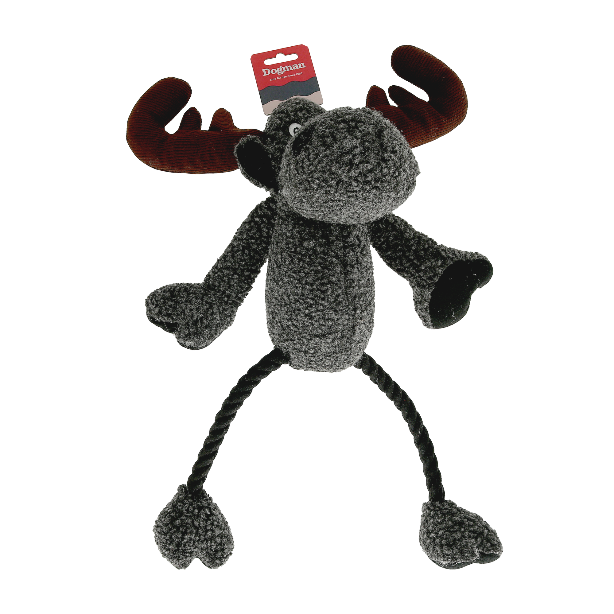 Dogman Hundleksak Älg med pip Grå 50cm