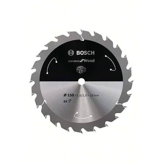 Bosch Standard for Wood-rundsavklinge til batteridrevne save 150x1,6/1x10 T24