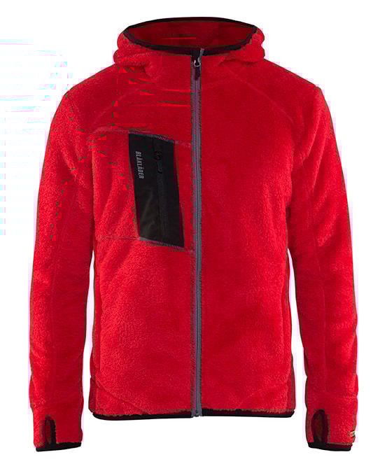 Blåkläder Fiberfleece Jacke Schwarz/Silber - XXXL