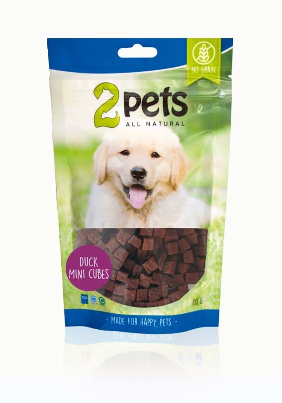 2pets Duck MiniCubes, 100g