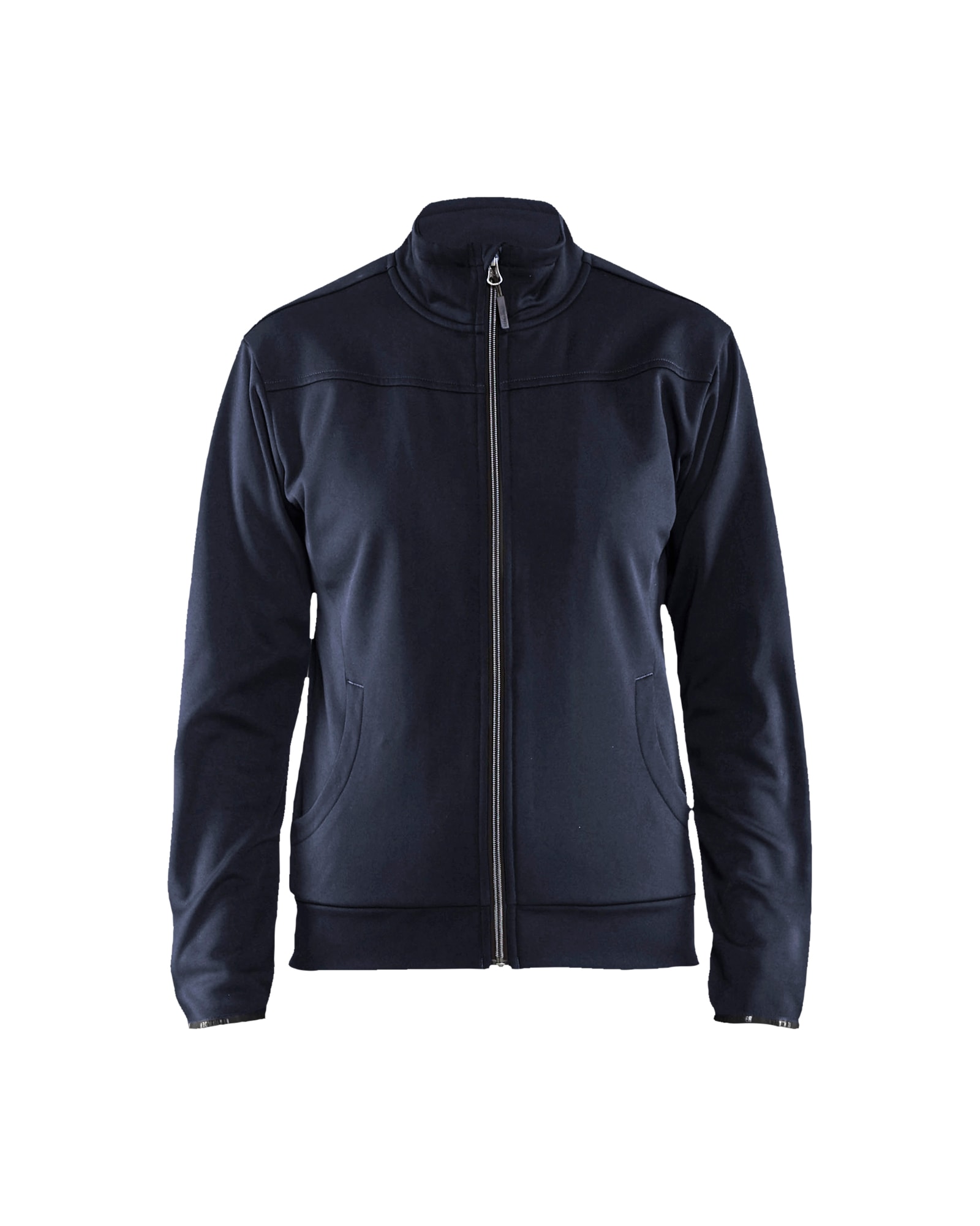 Blåkläder Damen Sweatshirt mit Reißverschluss Schwarz/Dunkelgrau - XXXL