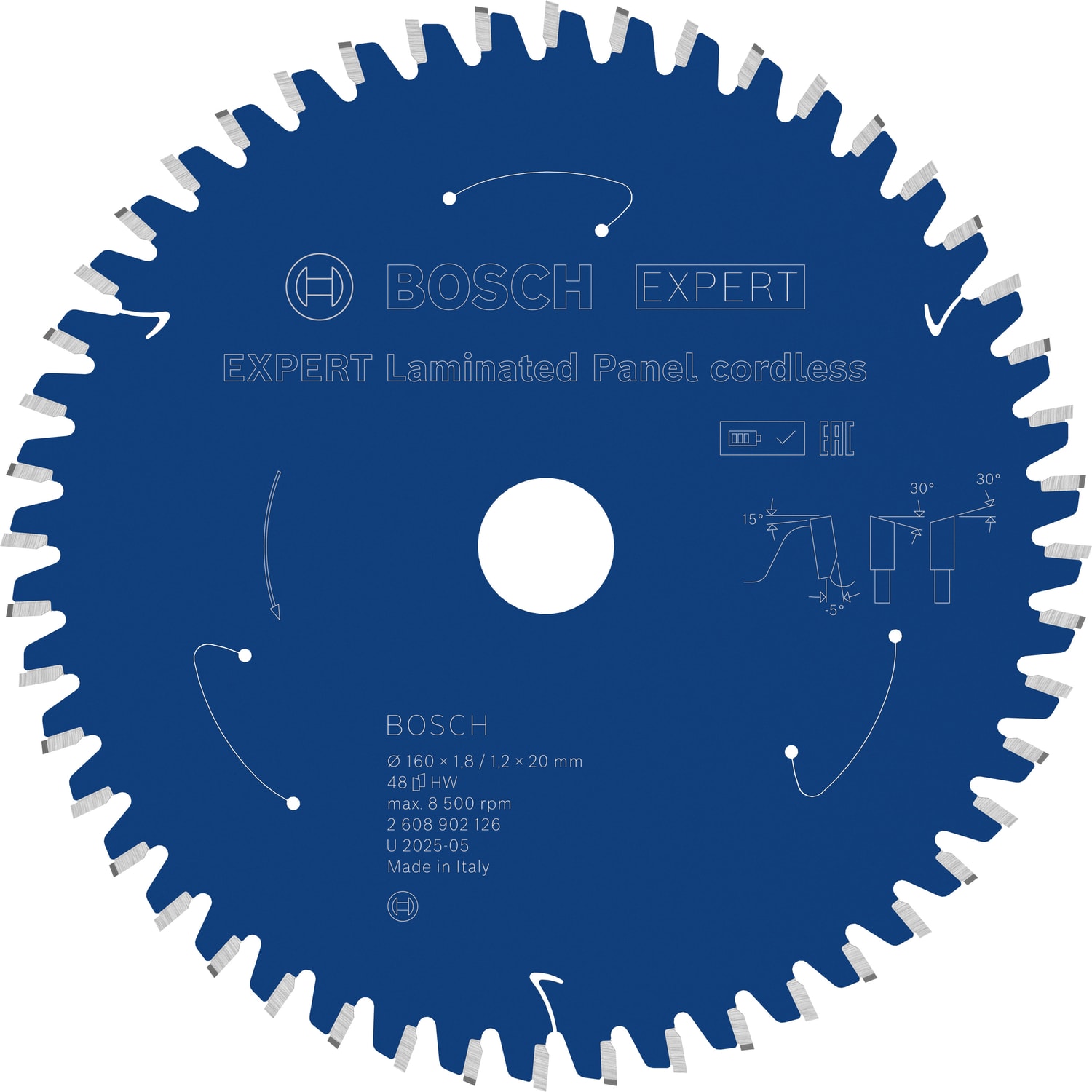 Bosch Sågklinga 160X20X1,8 48T -5G La Cl Exp
