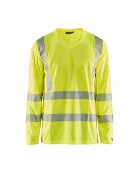 Blåkläder 3385-1013 UV-skyddad varsel-T-shirt med lång ärm Varselgul 4XL