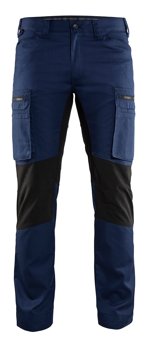 Blåkläder Housut Stretch - Mariininsininen/Musta - C46