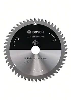 Bosch Standard for Aluminium-sirkelsagblad for batteridrevne sager 150x1,8/1,3x20 T52