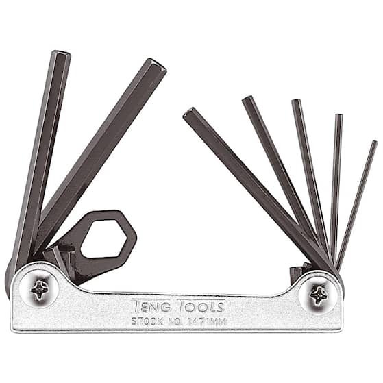Teng Tools Insexnyckel i sats 1471MM Metrisk 1,5-6mm 7 delar