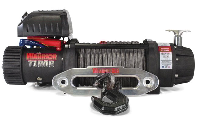 Warrior Winches T-1000 14,500lb Severe Duty Vinssi, 24V, Armortek Extreme
