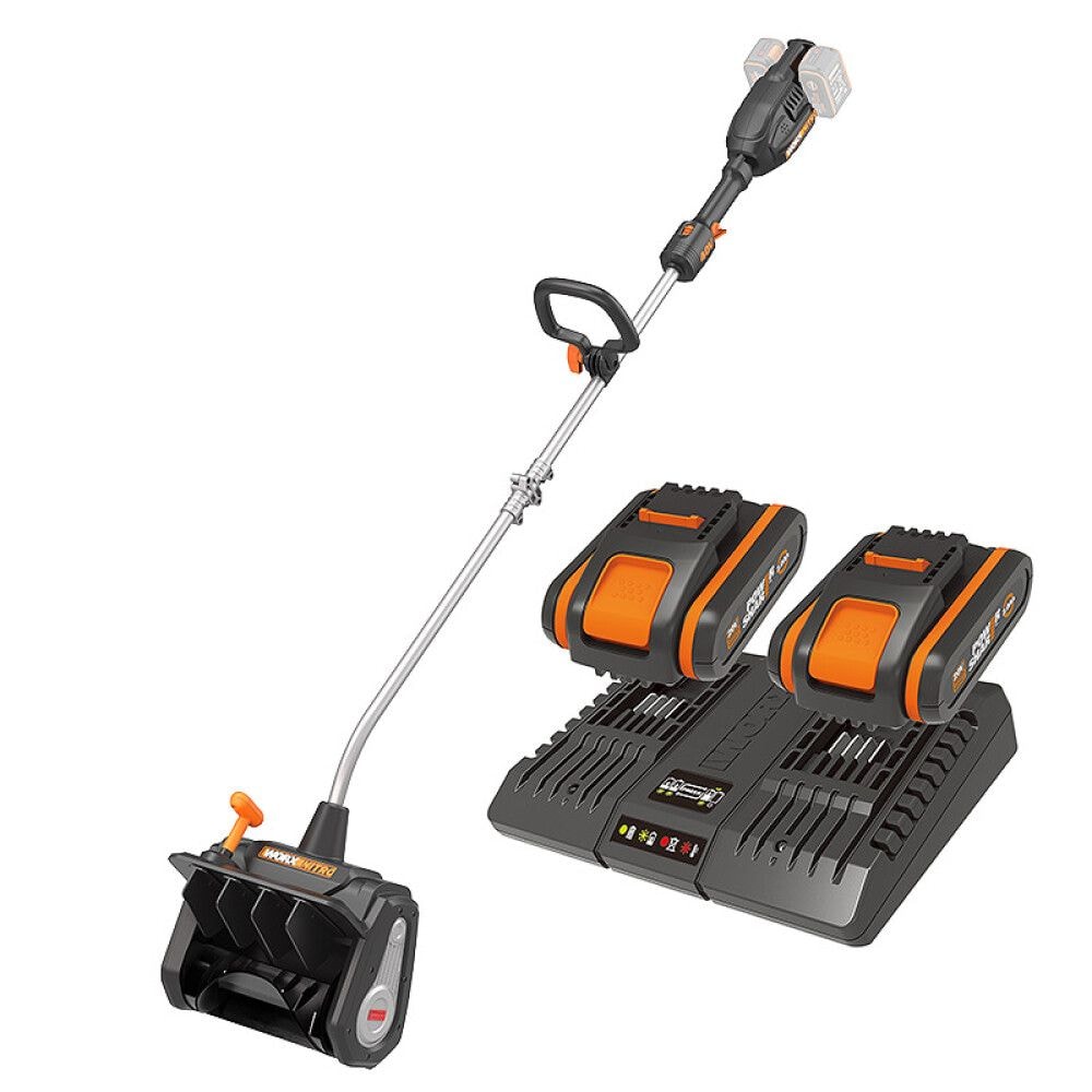 Worx WG460 Batteridrevet snøskuffe Inkl. Batteri og lader