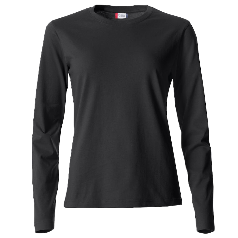 Clique Basic Långärmad tröja Svart Dam - XS