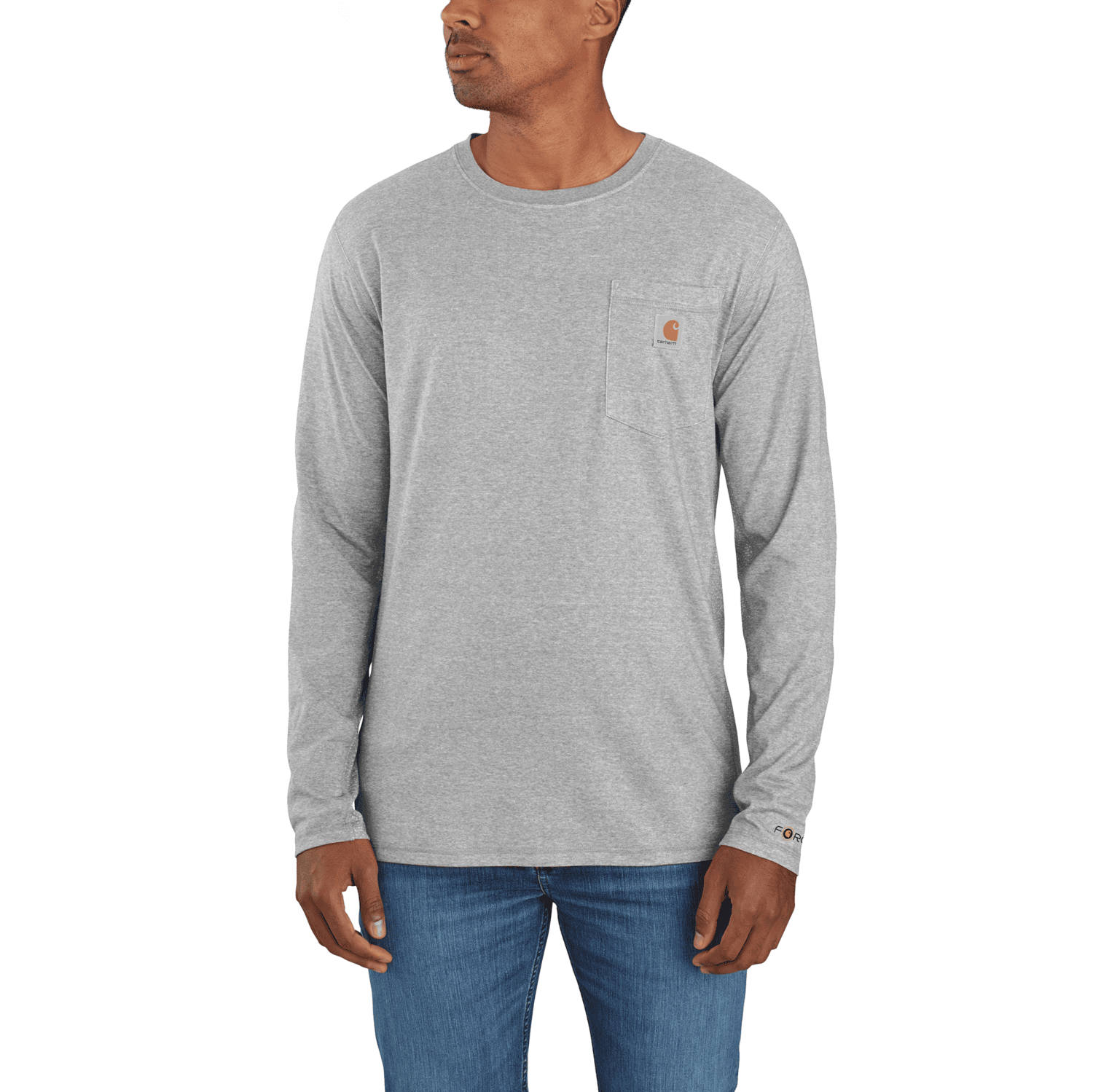 Carhartt Carhartt Force™ Relaxed L/S T-Shirt Herr Heather Gray 2XL