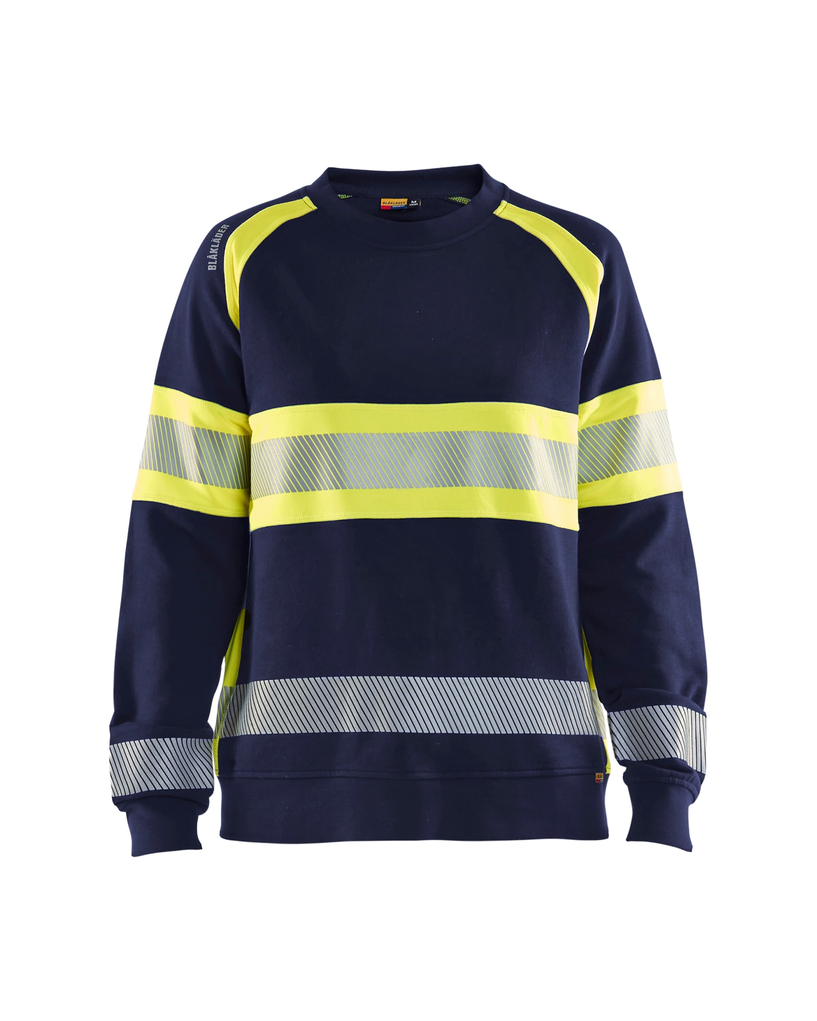 Blåkläder Damen High Vis Sweatshirt Schwarz/Gelb - XXXL