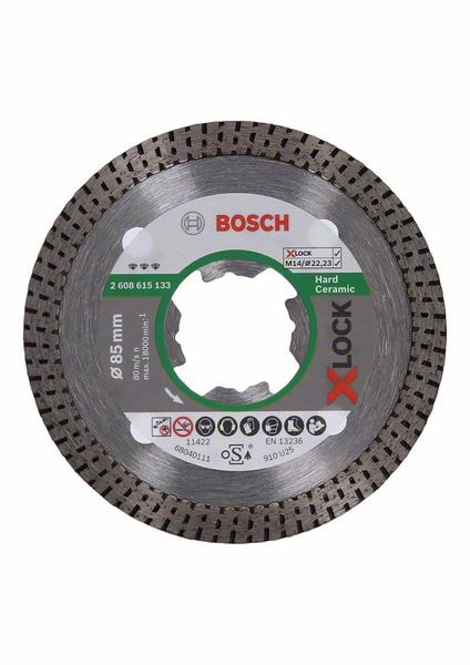 Bosch X-LOCK Best for HardCeramic -timanttikatkaisulaikka 125 x 22,23 x 1,4 x 10