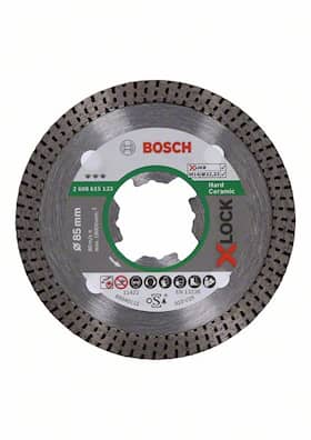 Bosch X-LOCK Best for Hard Ceramic-diamantskæreskive, 85 x 22,23 x 1,4 x 7