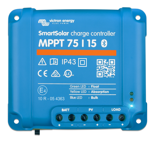 Victron Energy Solcellsregulator SmartSolar MPPT 75V/15A IP43 med Bluetooth