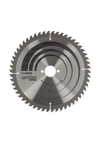 Bosch Sägeblatt Optiline für Holz 216x30mm 54Z