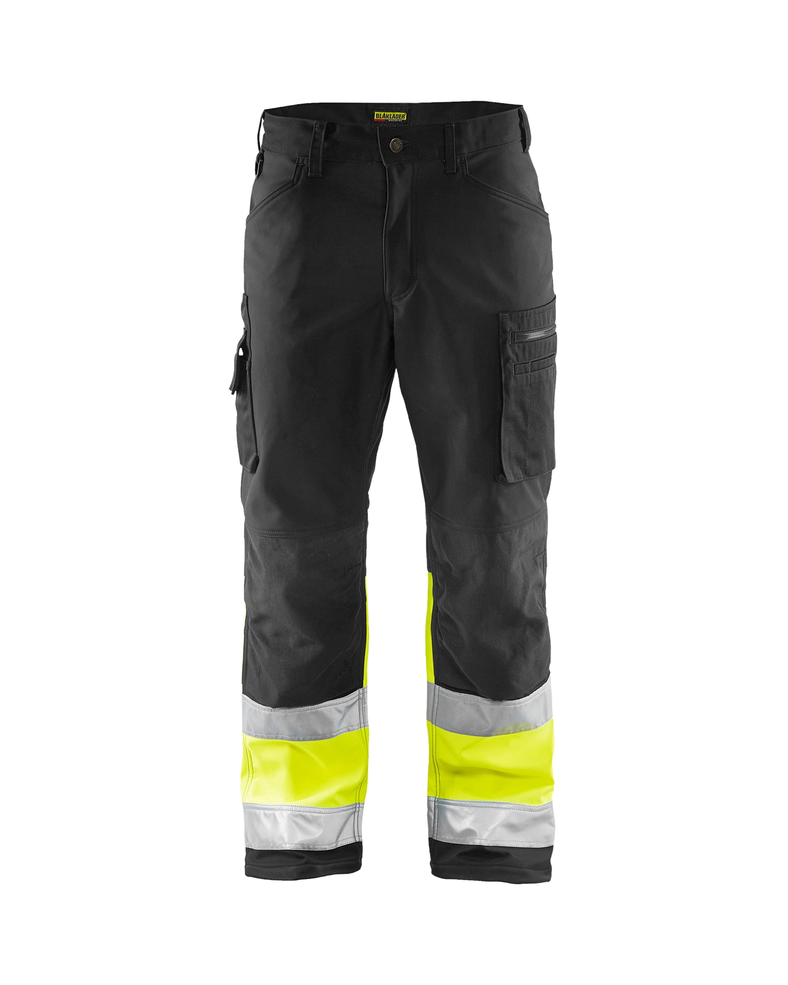 Blåkläder 1562-2517 Varselbyxa Softshell Svart/Varselgul D96
