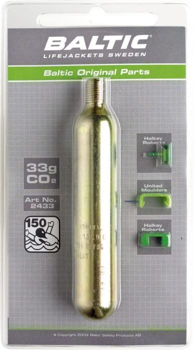 Baltic CO2 -patruuna 33 g varmistusnastalla
