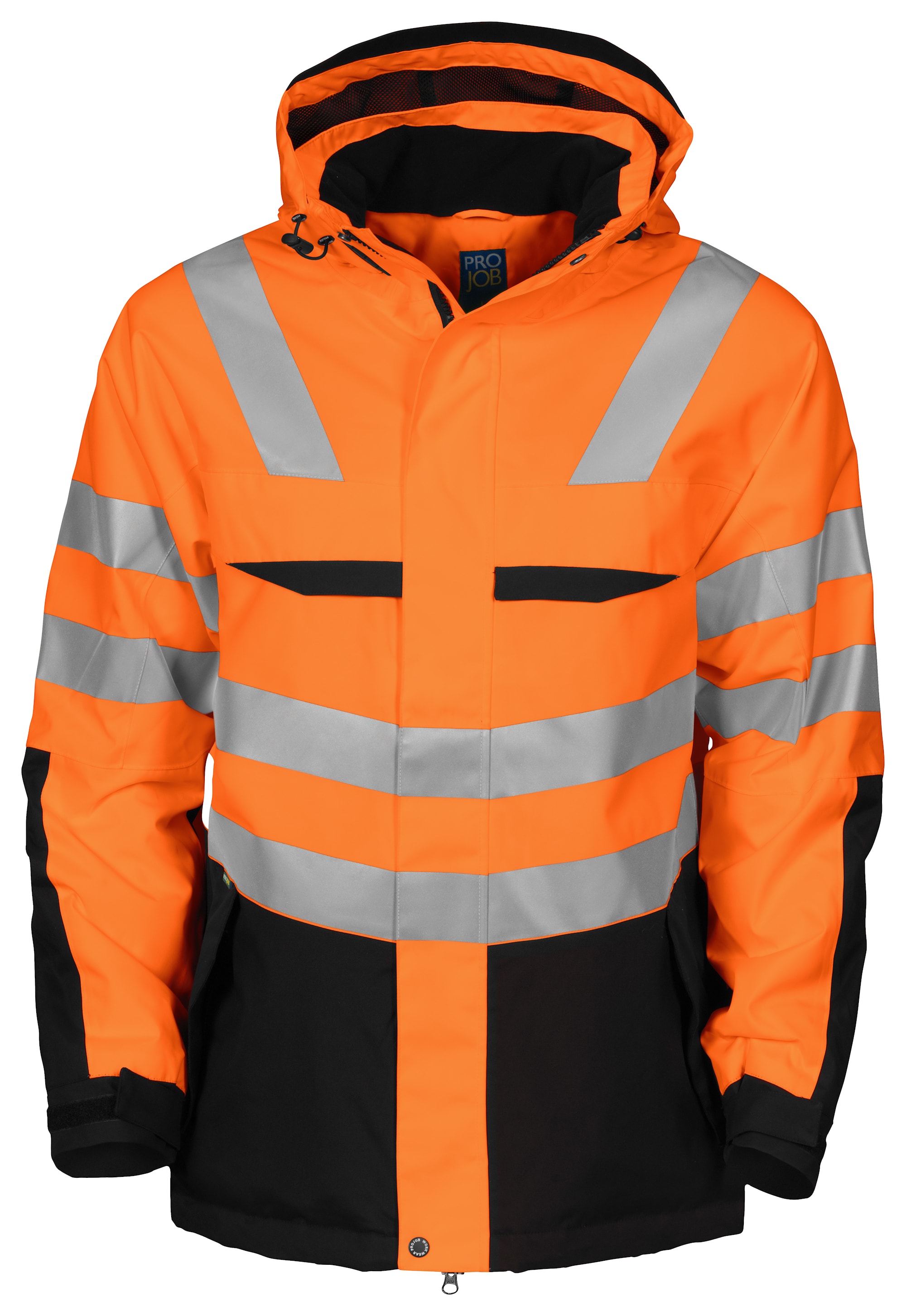 ProJob 6418 Gefütterte Jacke En Iso 20471 Klasse 3 - Orange/Black - 3XL