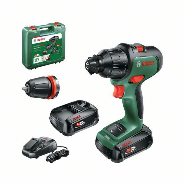 Bosch DIY Iskuporakone AdvancedImpact 18V, 2x2,5Ah akkua ja laturi