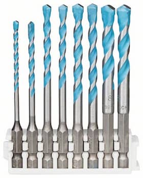 Bosch 8-osainen Hex-9 MultiConstruction Pick and Click -sarja, 3–8 mm