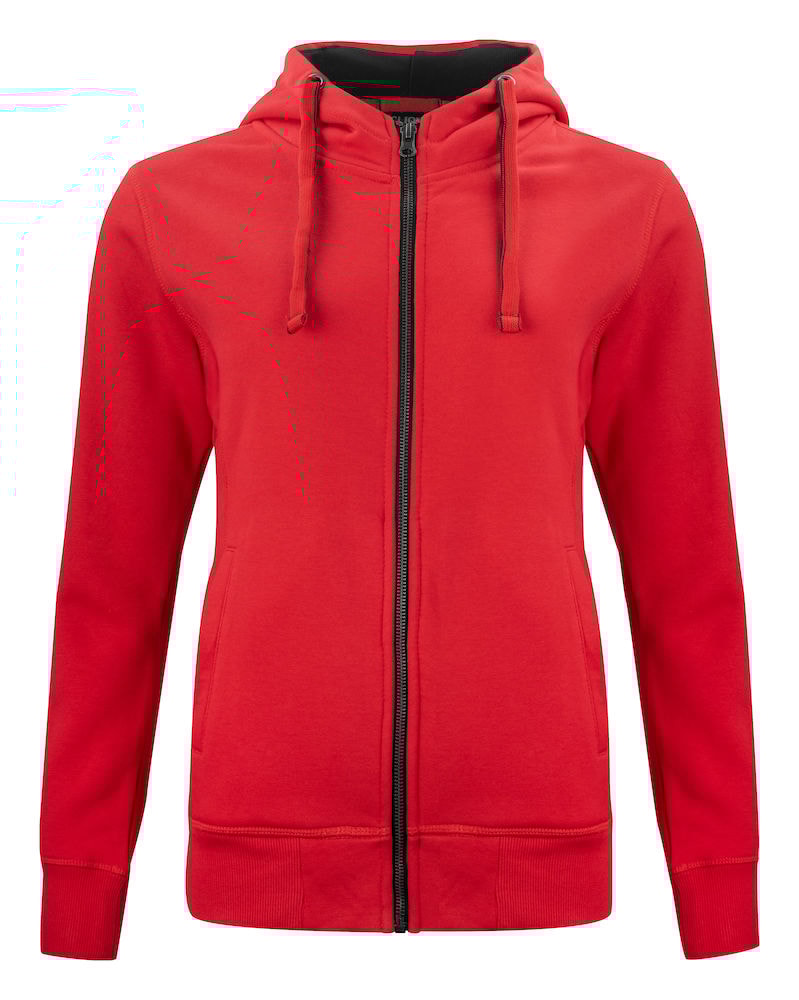 Clique Classic Hoody Fullzip Naiset Punainen L