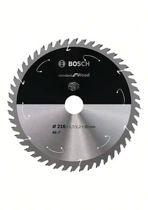 Bosch Standard for Wood-sirkelsagblad for batteridrevne sager 216x1,7/1,2x30 T48
