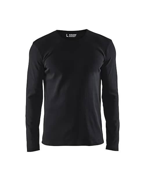 Blåkläder t-shirt lang ærme sort XL